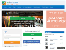 Tablet Screenshot of pakstockexchange.com